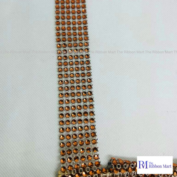 Copper Rhinestone Ribbon (3 Sizes) - Image 4