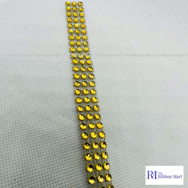 GOLD RHINESTONE RIBBON