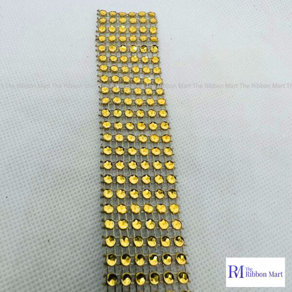 GOLD RHINESTONE RIBBON