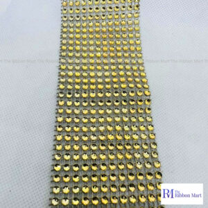 GOLD RHINESTONE RIBBON