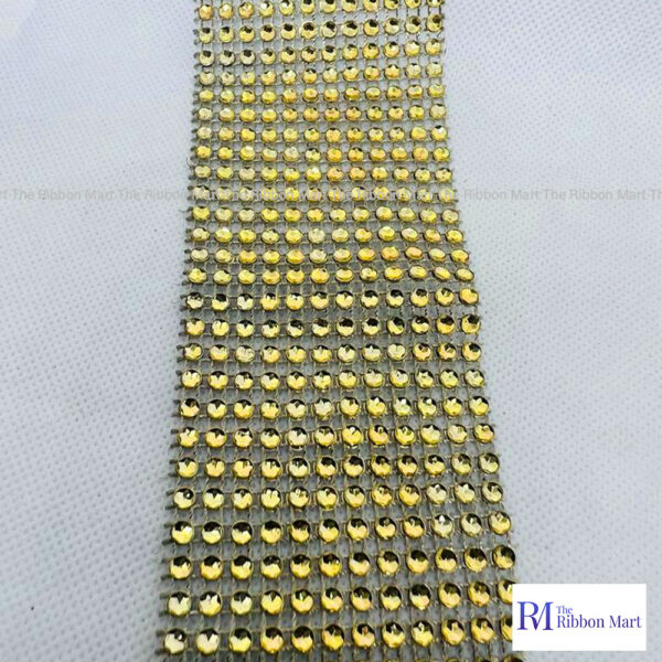 GOLD RHINESTONE RIBBON