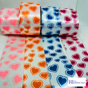 Heart Printed Paper Ribbon