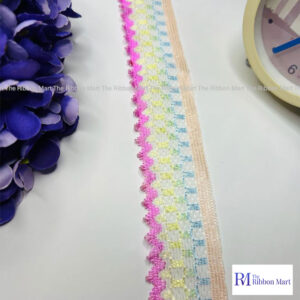 Multi Colour Cotton Lace Trim