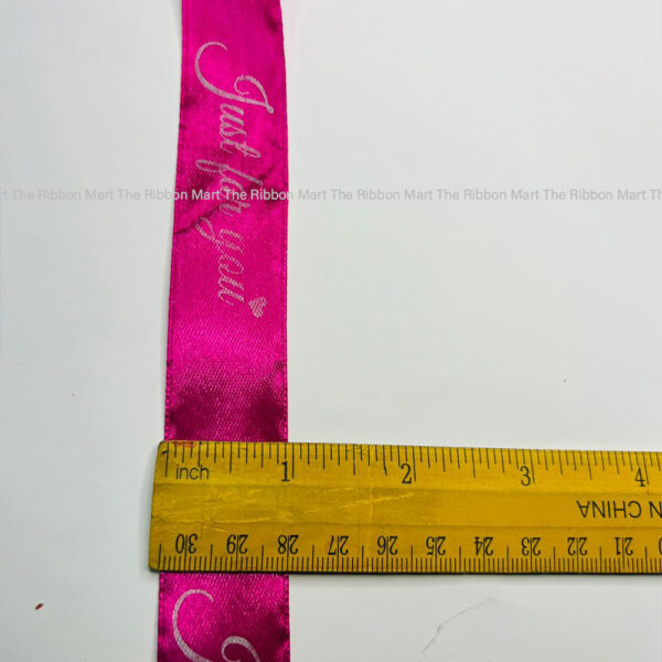 1" Just for You Satin Ribbon - Image 2